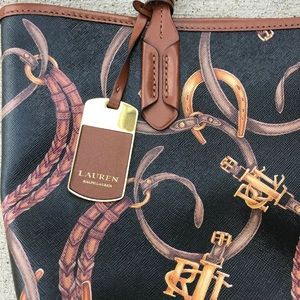 | Ralph Lauren | Equestrian Black Caldwell Handbag